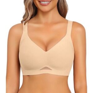 Avidlove Wireless Bra Nude Seamless Push Up Full Coverage Bralette AMK010527 M